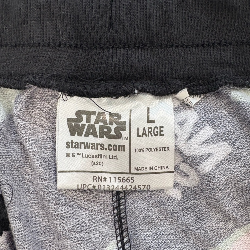 Star Wars Baby Yoda Pajama Christmas Pants Size Large - Picture 5 of 5